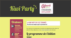 Desktop Screenshot of 2011.kiwiparty.fr