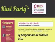 Tablet Screenshot of 2011.kiwiparty.fr